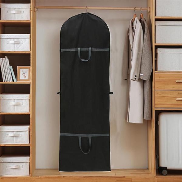 1Pc Extra Large Hanging Suit Dress Coat Travel Bag Clothes Cover Storage Zip Home Zip Up Hanging Suit Dress Coat Bag Clothes Cover Storage