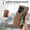 Чехол для телефона с держателем для карт на молнии, складным кошельком и фоторамкой для iPhone, Samsung, Xiaomi, Google, магнитный, совместимый с автомобильным креплением