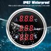 52 мм Цифровой 3 в 1 Водонепроницаемый Автомобильный Морской Датчик Для 12В24В Температура Воды Давление Масла Вольтметр Уровень Топлива С Сигналом Тревоги