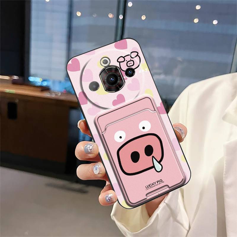 Сумка для карт Отделение для карт Чехол для телефона Для ZTE Nubia Focus Pro 5G Милый ТПУ Граффити Ударопрочный Водонепроницаемый Грязеотталкивающий Мультяшный