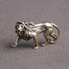 Copper Lion King Figurines Desktop Ornaments Pure Brass Vintage Statue Bronze Crafts Home Decorations Animal Miniatures Pendants