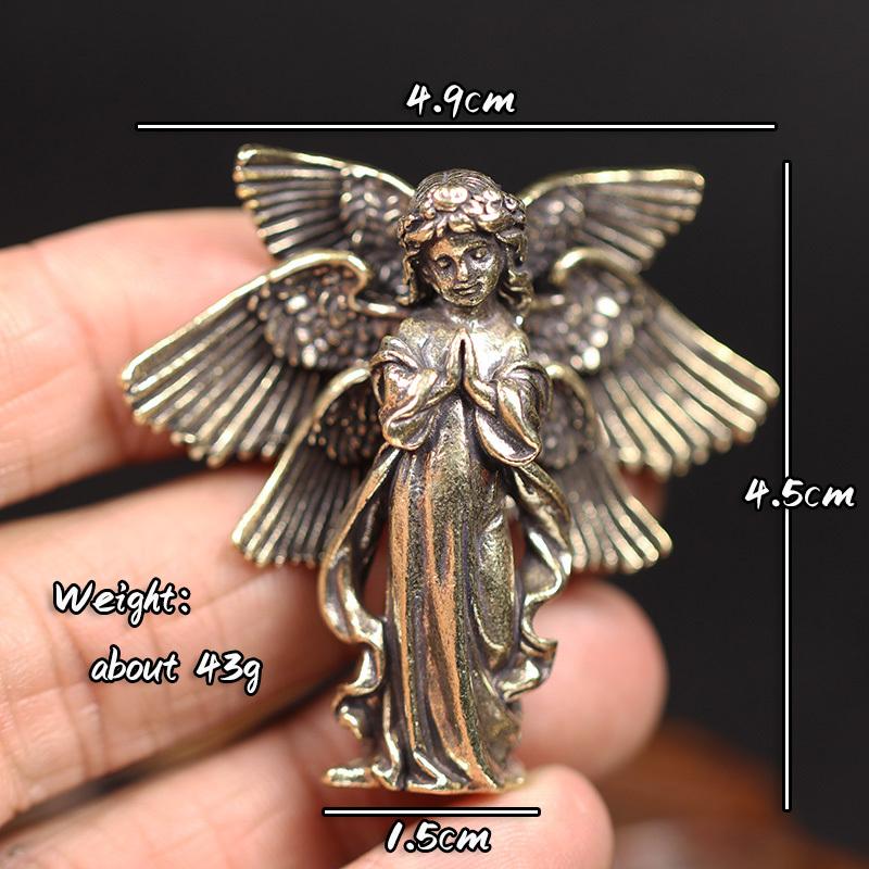 2 шт. Винтажная латунная статуэтка Бога любви Купидона, маленькое украшение, фигурка ангела, настольное украшение, аксессуары для декора дома для комнаты