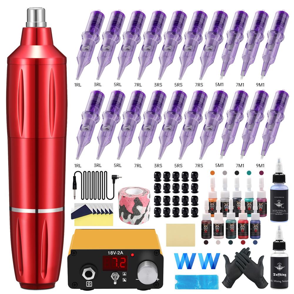 Набор для татуировки с иглой в виде полумесяца тираннозавра, полноразмерный инструмент для татуировки, интегрированная игла для татуировки, 20 шт.