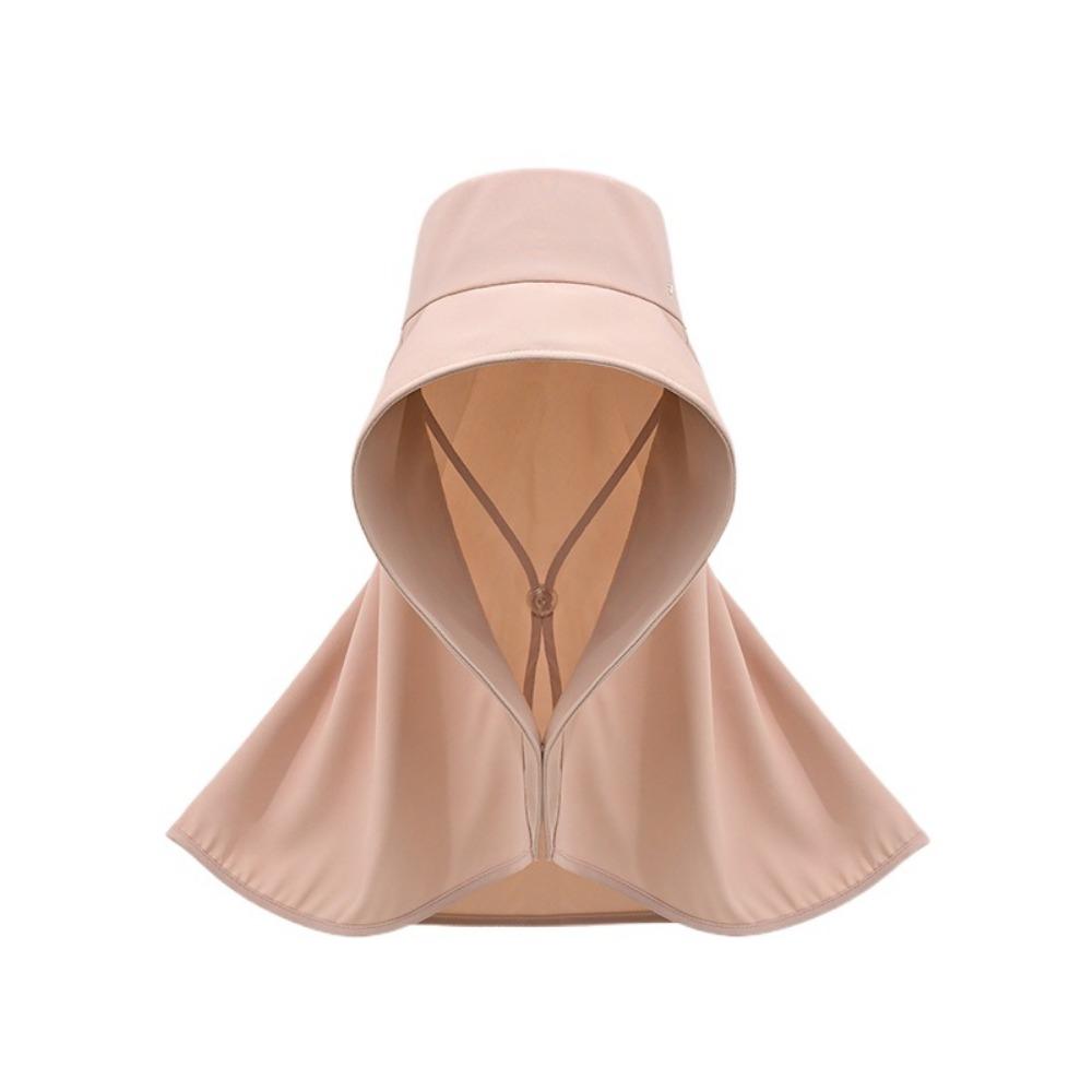 Solid Color Outdoor Beach Hat Breathable Sun Protection Cap Wide Brim Sunhat  Outdoor Activities