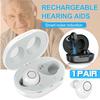 1 Pair Mini Rechargeable Smart Hearing Aids Invisible Digital Audiphone CIC Sound Voice Amplifier  Enhancer