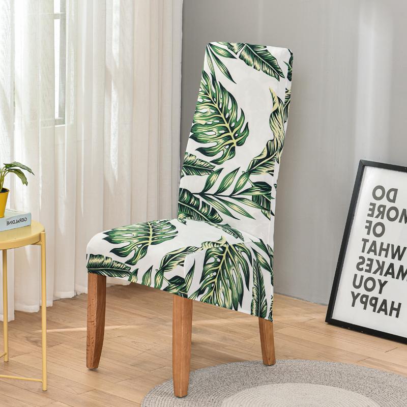 Чехол для стула с цветочным принтом и высокой спинкой, размер XL/M, эластичное платье для чехлов на стулья для столовой, свадьбы, банкета, домашнего декора