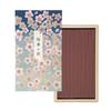 Kameyama Sakura No Miyabi Incense Sticks, Loosely Packed, Paulownia Wood Box, Approx. 120g, Approx. 220 Sticks, Low Smoke