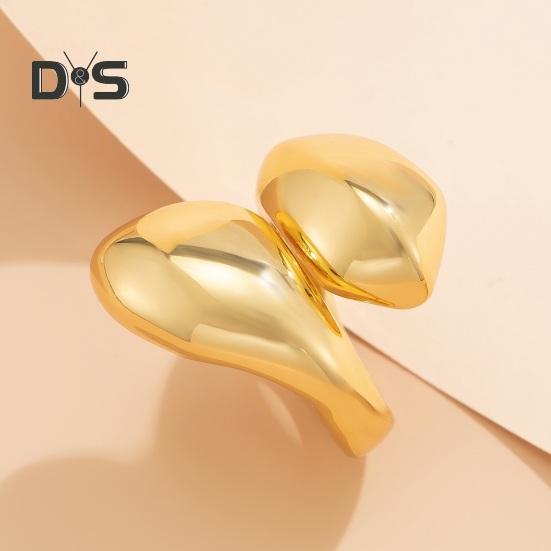 Женское кольцо в стиле хип-хоп, крупное, нестандартное, глянцевое, витое кольцо, каплевидное, сплавное, плиссированное кольцо, модные аксессуары