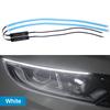 2PCS 12V Led Guide Headlight Strips Car Daytime Running Light 45cm Flow Turn Signal Strip DRL Ambient Light White Yellow