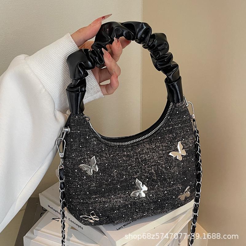 This Year's Popular Small Bag Women 2025 New Fashion Versatile Messenger Bag One Shoulder Underarm Portable Dumpling Bag Tide