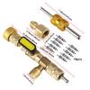 Air Conditioning Line Repair Tools for R22 R410A R404A R407c with Dual Size SAE 1/4 & 5/16 Port Valve Core Remover/Installer