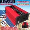 4000W Car Van Power Inverter Converter, DC 12V To AC 240V, Sine Wave, 2 USB Charger