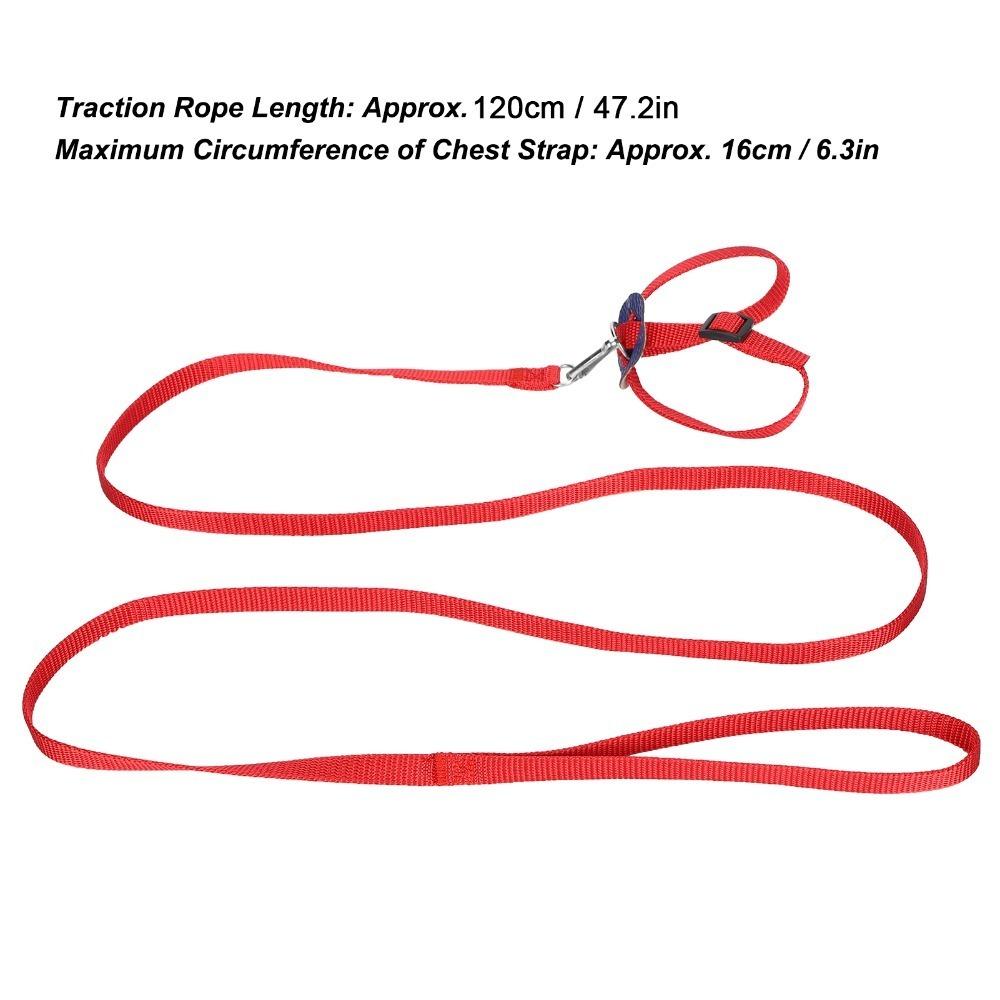 Adjustable Bird Harness Leash 120cm Length Bird Flying Harness Pet Bird Harness Outdoor Flying