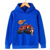 Boys Super Cool Blaze and the Monster Machines Printed Warm Hoodie Kids Fall and Winter Casual Fashion Soft Sweatshirt