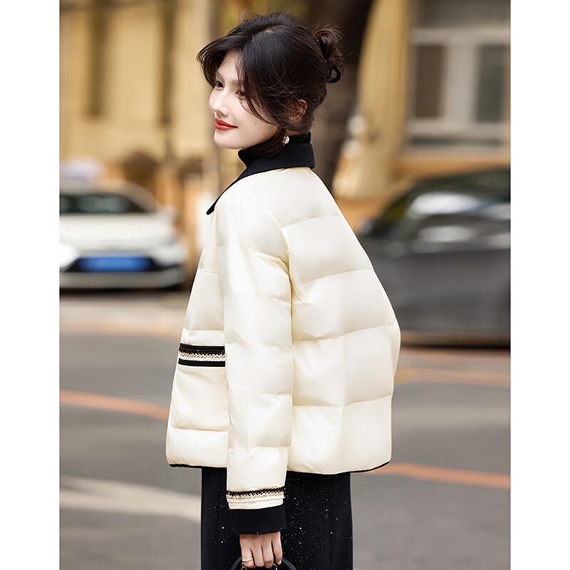 Women's Elegant Color Block Short Padded Jacket