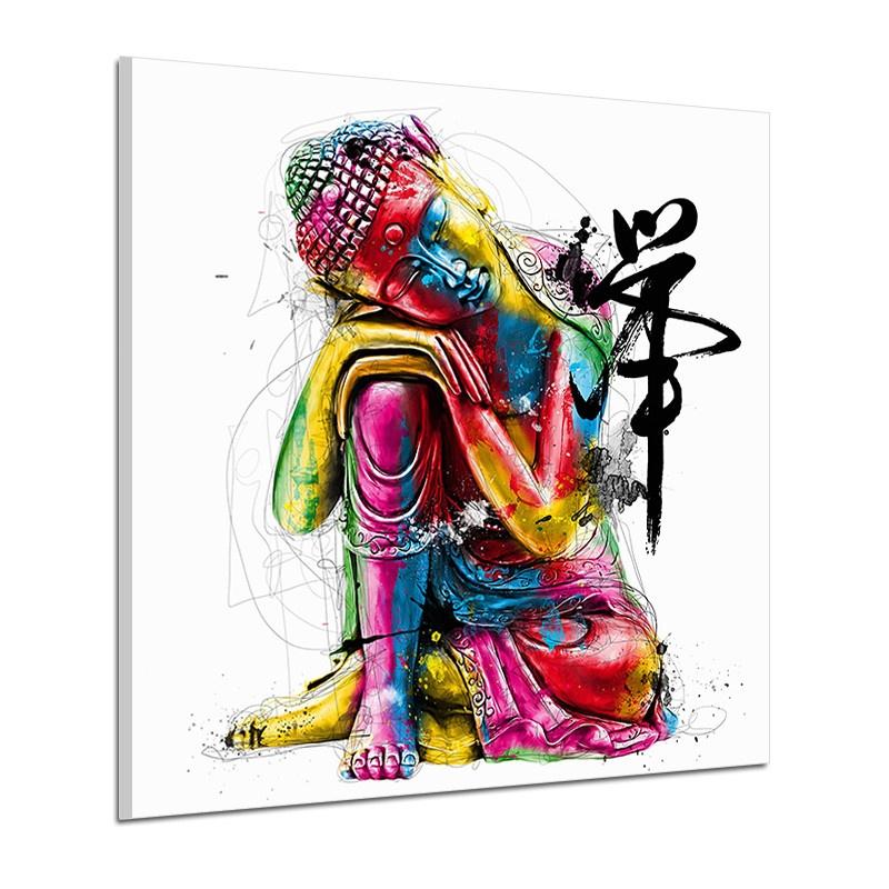 Абстрактное лицо Будды плакат 1 шт. современный домашний декор стены холст картина искусство HD печать живопись на холсте для гостиной