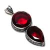 Подвеска с красным гранатом, серебро 925 пробы — дизайн ручной работы, повседневные украшения, уникальная подвеска с красным гранатом, подарки на День матери