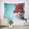 Рождество Новый год Рождественская елка Снеговик Узор Гобелен Гостиная Диван Домашний декор Гобелен