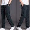 Новые брюки-карго мужские плюшевые теплые прямые свободные брюки однотонные серые универсальные рабочие брюки черные джоггеры хлопковые повседневные брюки