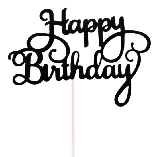 1 шт. С днем рождения, десертный топпер для торта, вставная карточка, сувениры для вечеринки, украшение