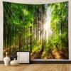 Домашний гобелен Настенный гобелен Лесной гобелен Фоновая ткань Для декора гостиной спальни Декоративное настенное искусство