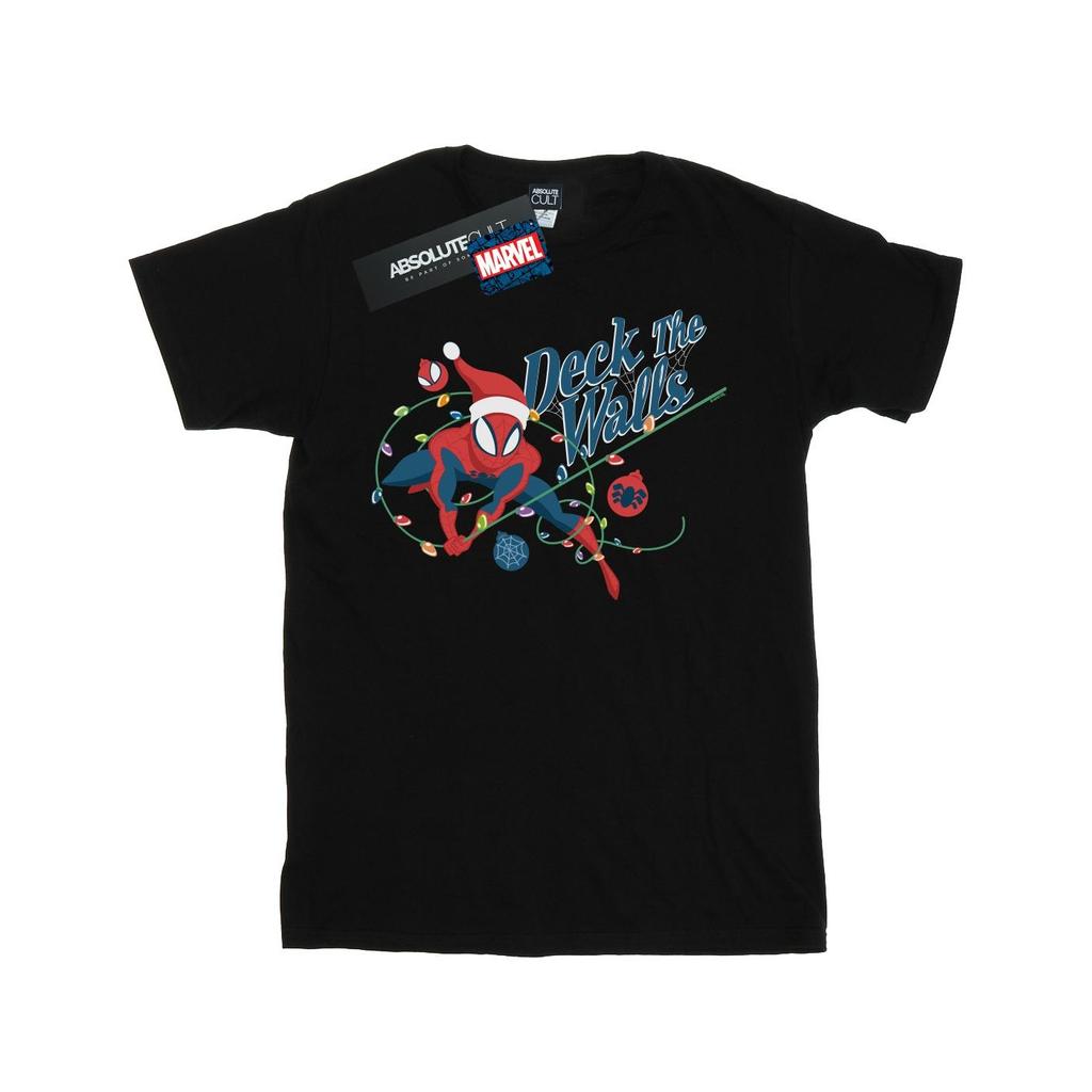 Marvel Mens Spider-Man Deck The Walls T-Shirt