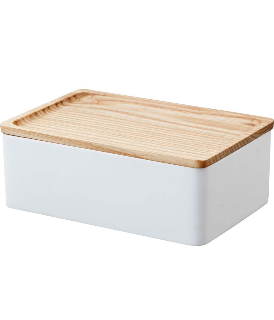 Футляр для хранения аксессуаров для солнцезащитных очков Yamazaki Jitsugyo Natural Lin Крышка превращается в поднос Футляр для аксессуаров 5167 (Ямадзаки) & Приблизительно. Ш18,5XГ12,5XВ7см