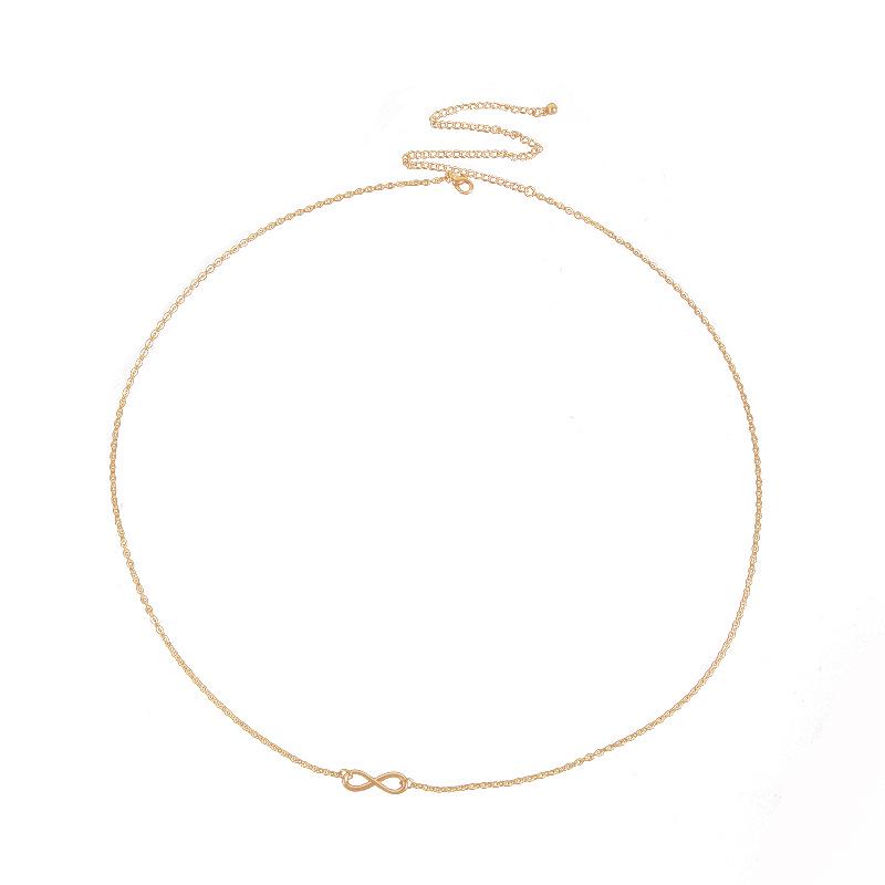 Модная металлическая поясная цепочка в форме восьмерки - Минималистичный хип-хоп стиль