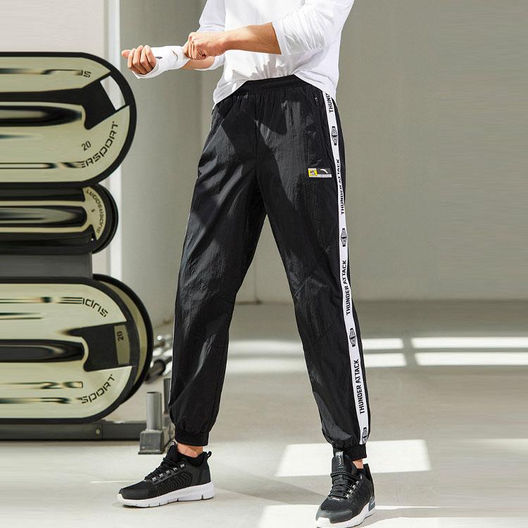 Anta Variety Training Collection Knitted Sweatpants Men's Black 952217505-3