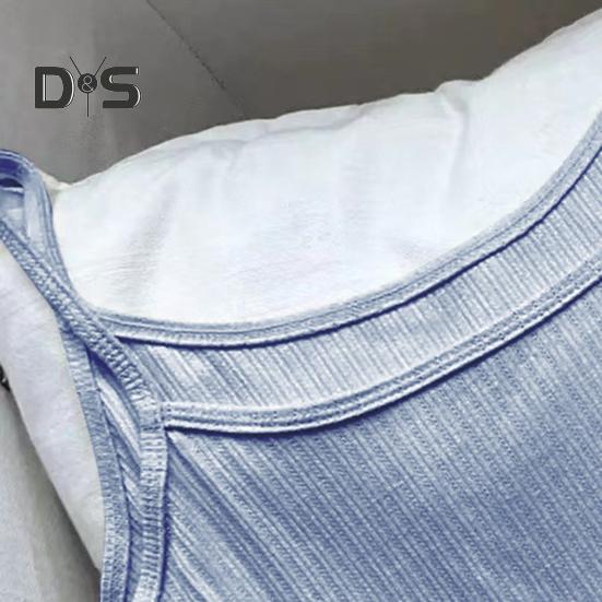 Женские пижамные комплекты на бретельках, ребристый топ без рукавов и шорты с эластичной резинкой на талии, повседневная пижама для дома