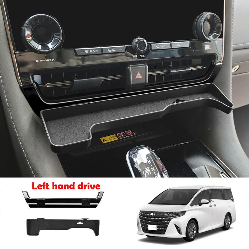 LHD RHD Для Toyota Alphard Vellfire 40 Серии 2024 ABS Центральная консоль вентиляционное отверстие лоток паллетная картодержатель держатель телефона крышка