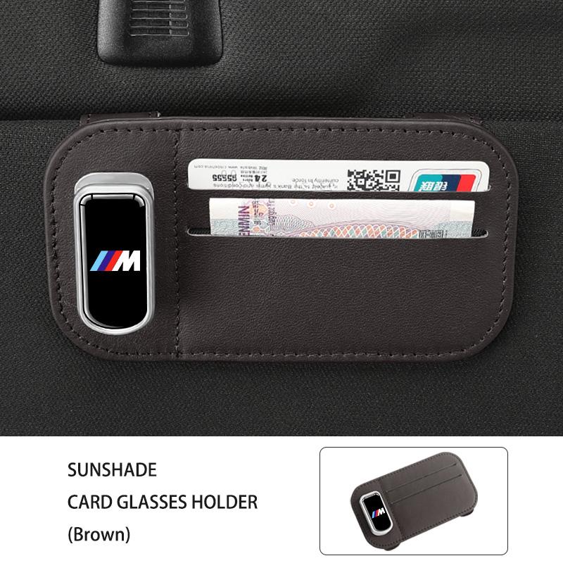 Multi-functional Car Sun Visor Organizer Card Glasses Holder For BMW E30 E34 E36 E39 E46 E52 E53 E60 E61 E62 E70 E71 E83