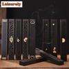 Ebony Long Incense Box Hollow Craft Household Incense Burner Aromatherapy Furnace Zen Censer Burner Holder Home Decoration Craft