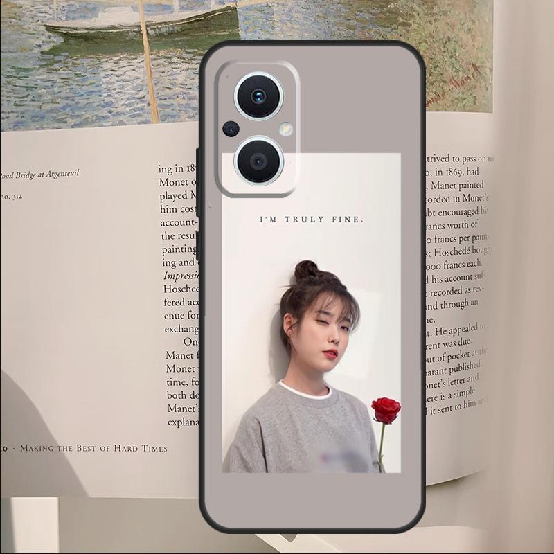 IU Lee Ji Eun Korean Star Cover For OPPO Reno 14 13 11 10 Pro 12F 11F 13F 14F 7 8 Lite OPPO Find X6 X5 X8 X9 Pro Case