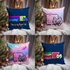Милая смешная наволочка для подушки Nyan Cat Премиум-комфорт Двусторонняя наволочка - Дизайн "Два в одном" для любой комнаты и салона автомобиля