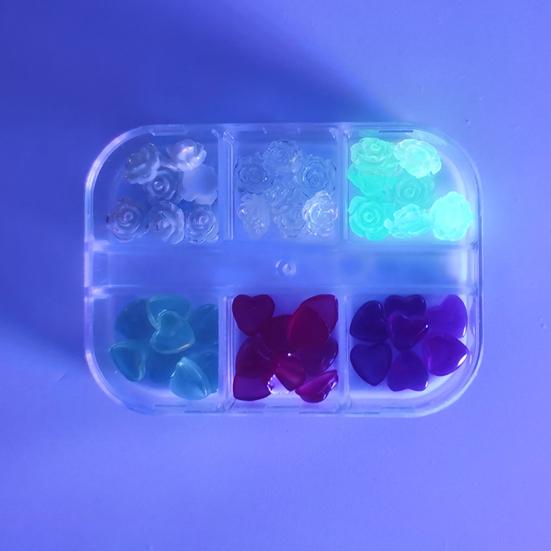 Нежные ювелирные изделия для дизайна ногтей, светящиеся украшения, многоцелевые