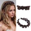 XINRAN Synthetic Fishbone Braid Wig Headband Twist Braid Hair Hoop Hair  Non-Slip Headband For Women Hairpiece Accessories