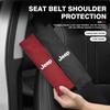 2Pcs Car Seat Belt Cover Shoulder Pad Auto Accessories For Jeep Grand Cherokee Wrangler JK Gladiator Compass Renegade Patriot