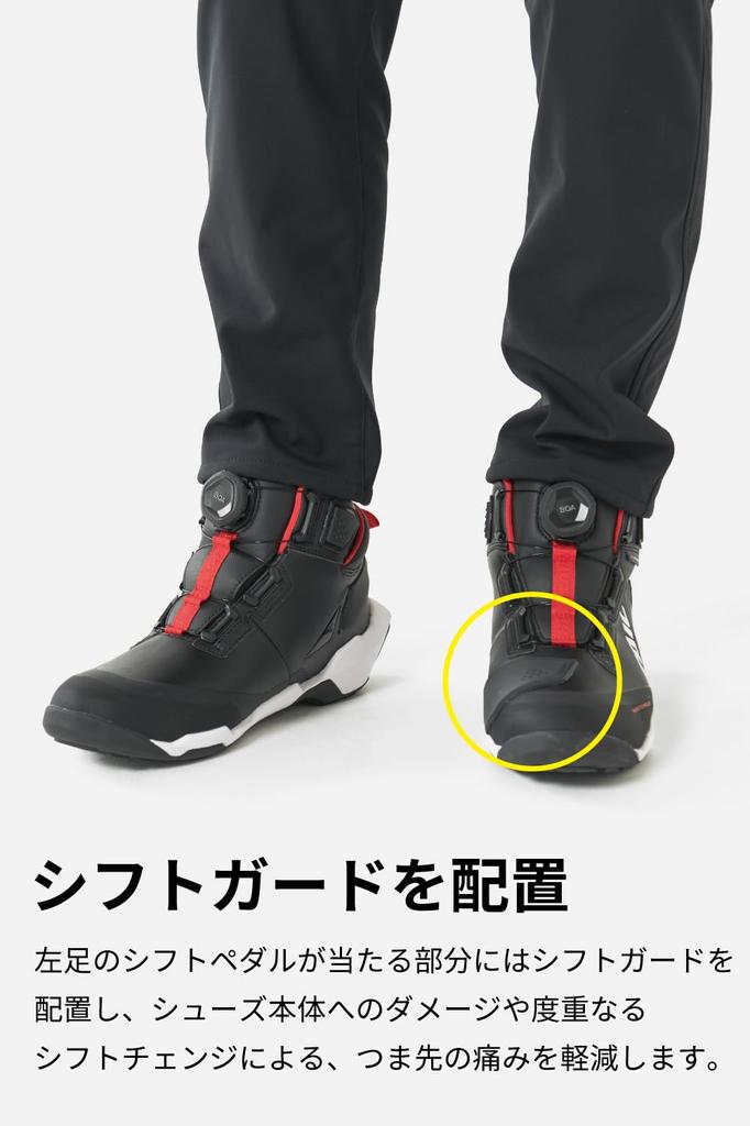 Мотоциклетные туфли RS TAICHI с водонепроницаемой защитой BOA Dial Shift Guard Equated DRYMASTER Arrow Shoes RSS013 ROCKET GRAY Built-in 24.0cm