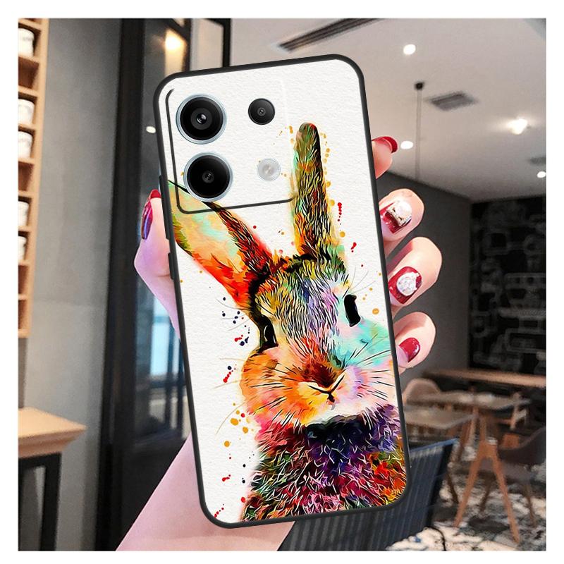 Милый чехол-кролик для Xiaomi Redmi Note 13 12 11 9 10 Pro 9S 10S 11S 12S Redmi 13 12 10C 12C 13C Чехол