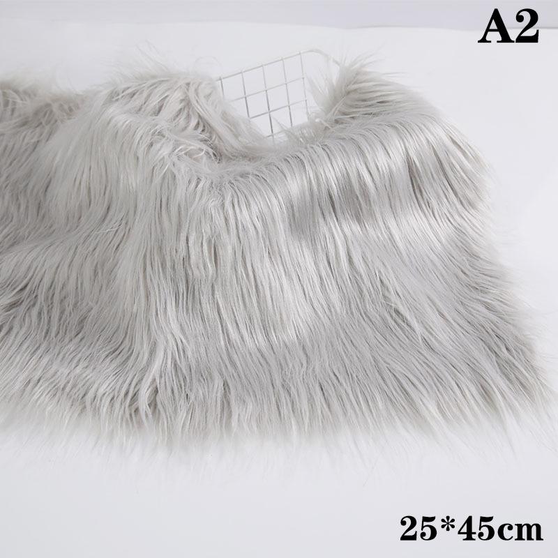 25X45Cm Long Faux Fur Fabric For Needlework Animal Suit Fur Material Diy Doll Hair Long Hair Plush Sewing Fabric