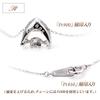Diamond Necklace Platinum Swinging Dancing Stone Single Jewel [Barzaz] Women's