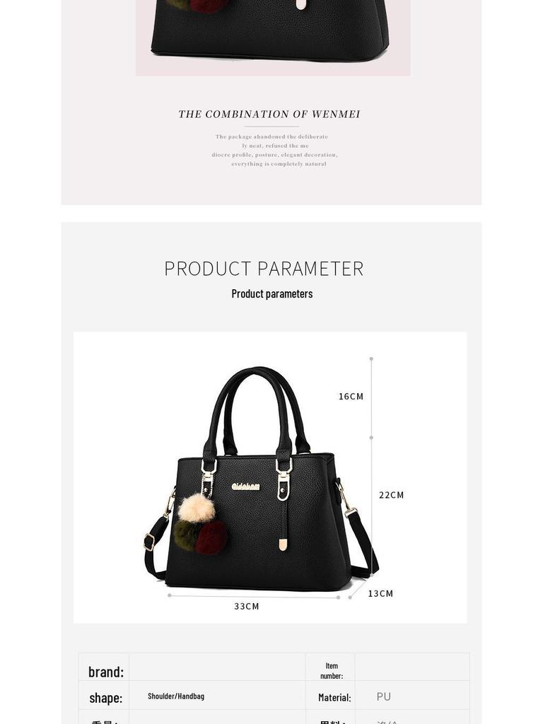 2021 New Large Capacity Fashion Crossbody Handbag for Middle-Aged Women