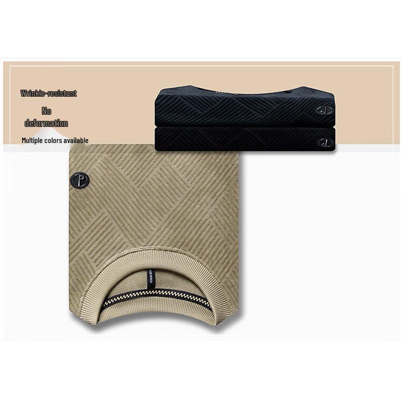 Мужской зимний вязаный свитер Luomeng с круглым вырезом и подкладкой из искусственного меха BY795