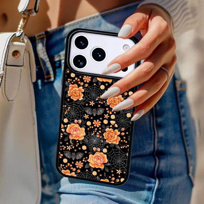 Чехол для телефона на Хэллоуин «Летучая мышь в сумерках» Для iPhone 17 Air 14 15 13 12 Max Чехол Для Apple 16e 11 Pro Max Plus Coque