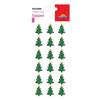 3D Christmas Stickers - Green Glittery Trees