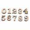 100PC Classic Style Wooden Number Wall Stickers, 0.59inch Mixed Pack for Kindergarten and Home Decoration.