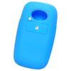 [IKT] Silicone Cover for Toyota and Daihatsu Car Smart Key 1 Button Light Blue