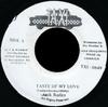 7-дюймовая пластинка JACK RADICS Taste Of My Love TXI0849 Taxi 1992 Ямайка Регги Ска Даб Б/у