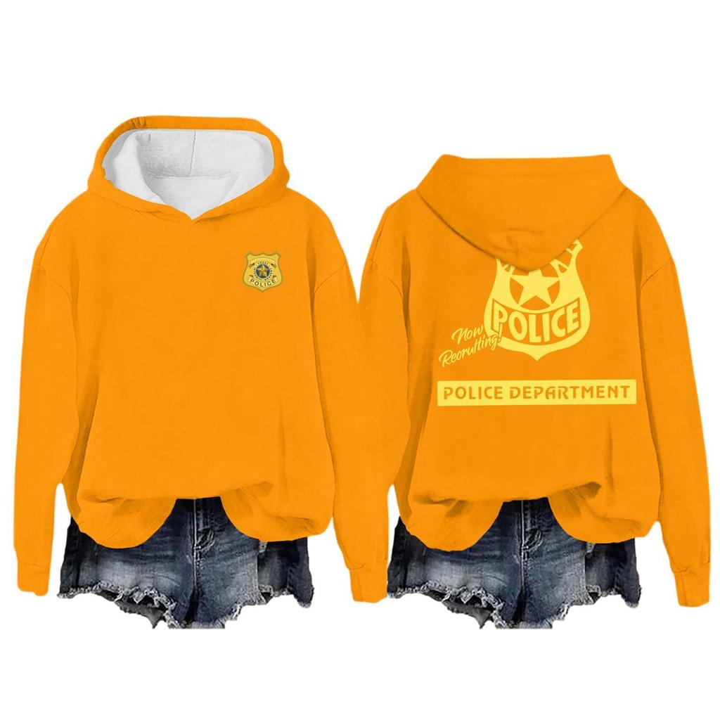 Women's Casual Long-Sleeved Pullover Hoodie With Print